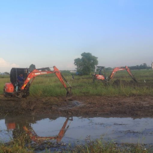 รถแม็คโครให้เช่าเจ็ดริ้ว